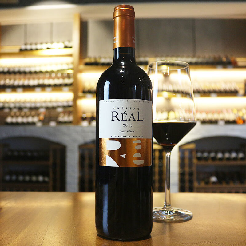 real)干红葡萄酒750ml单瓶装 瑞欧古堡法国原瓶进口波尔多上梅多克aoc