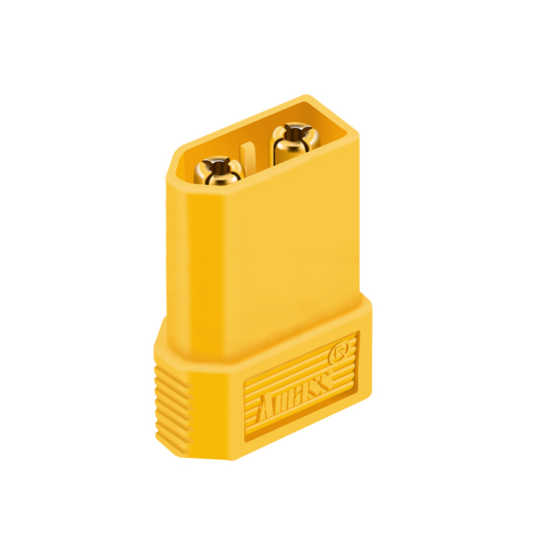 歆麦航模连接器大电流镀金xt60-d xt60公头 转 t插母头连接器航模插头