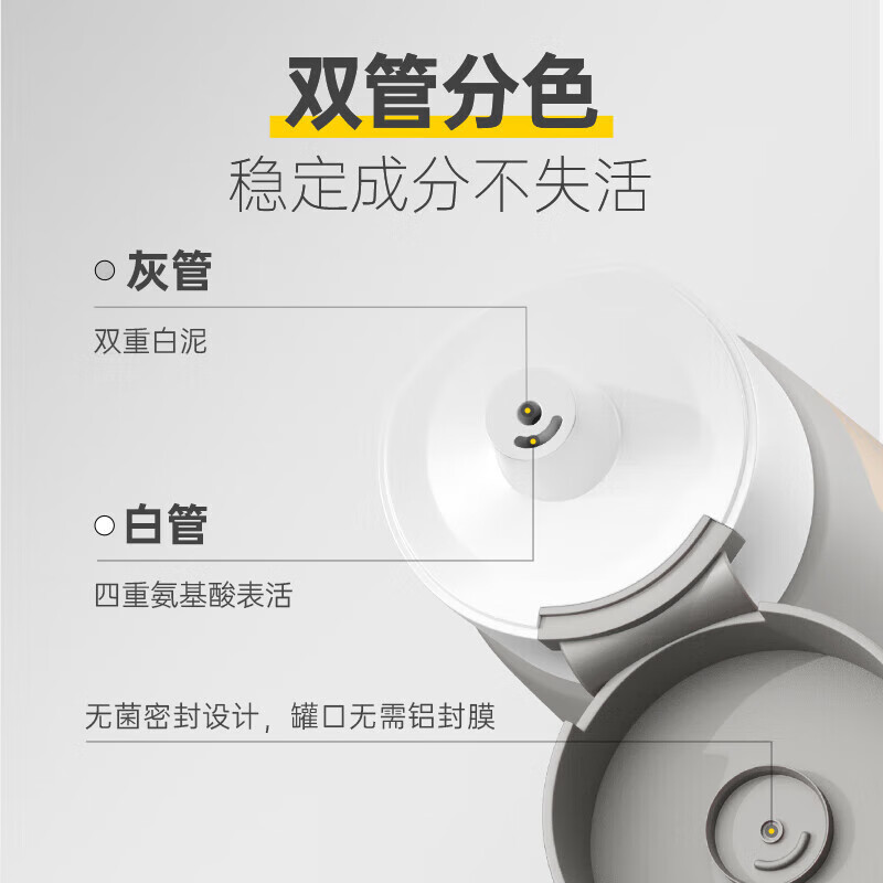 C咖氨基酸双管洁面乳80g男女士洗面奶绵密泡沫深层清洁收缩毛孔 氨基酸洁面乳80g