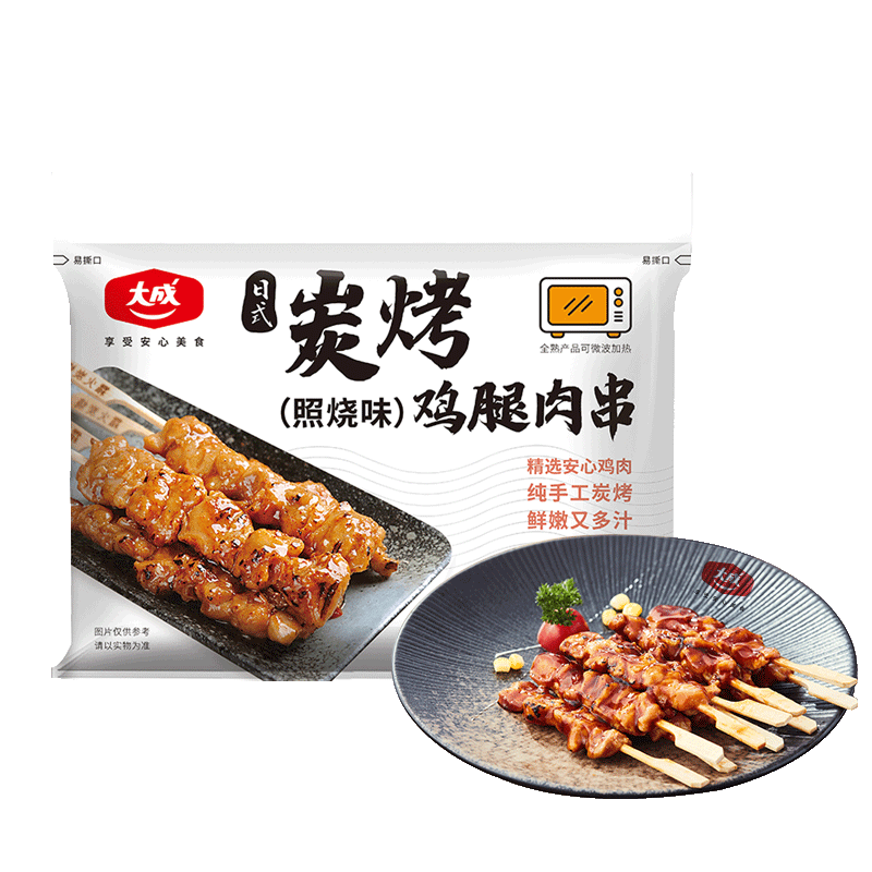 大成食品 日式炭烤 鸡腿肉串 照烧味 270g