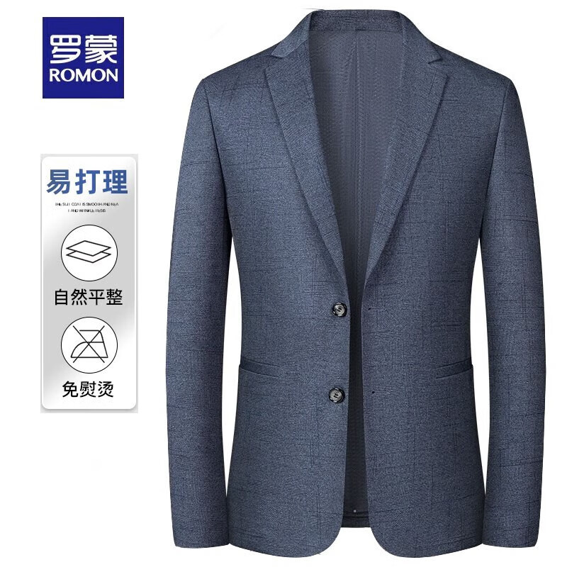 罗蒙(romon)休闲单西小西服男西装外套男秋新款男士商务职业工装上班