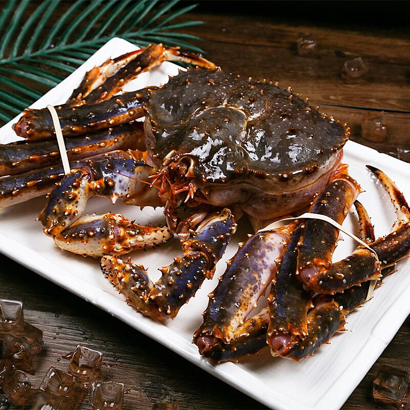 贝鲜猫 俄罗斯帝王蟹进口新鲜冷冻 特大螃蟹腿帝皇蟹 海鲜水产节日礼盒 4.1-4.5斤/只【送石斑鱼】