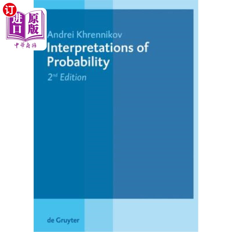 海外直订interpretations of probability 概率的解释