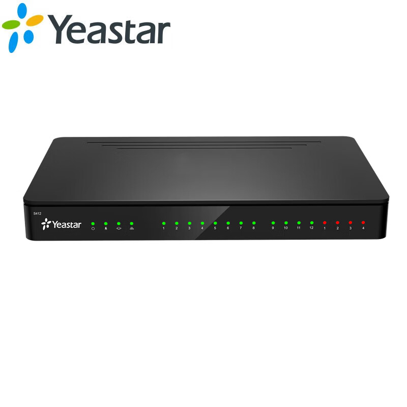 Yeastar星纵Yeastar S412 IP电话交换机 IPPBX IP程控交换机 IP电话系统 IP语音交换 S412(008) 0FXO+8FXS