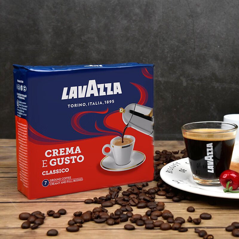 拉瓦萨（LAVAZZA） 拉瓦萨（LAVAZZA）咖啡粉意大利原装经典香醇咖啡粉250g*2乐维萨 经典浓醇双包装