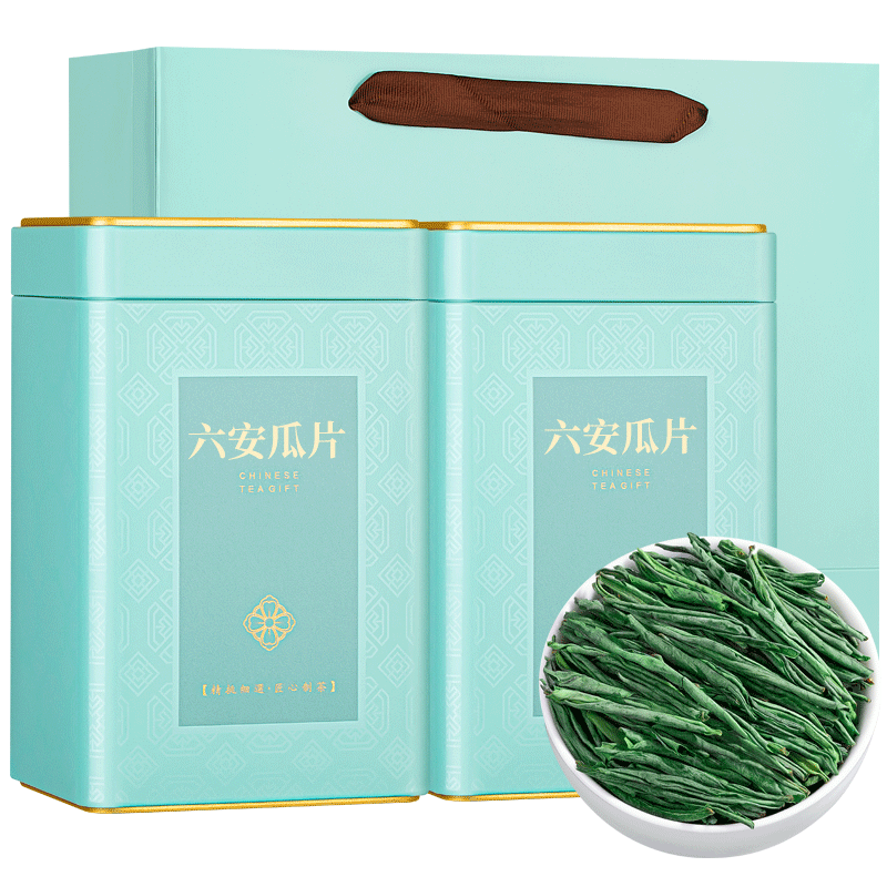百亿补贴：福茗源绿茶 六安瓜片茶 精品500g（250g*2罐）雨前2024新茶叶礼盒年货