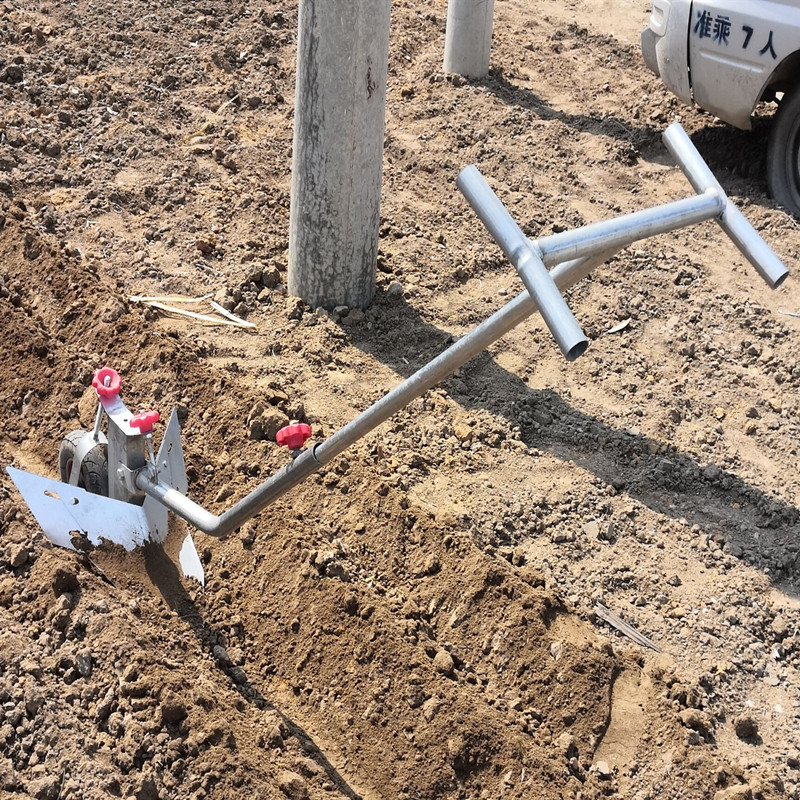 法奇仕手拉犁开沟神器多功能人工小型单人犁地起垄器农用微耕施肥拉