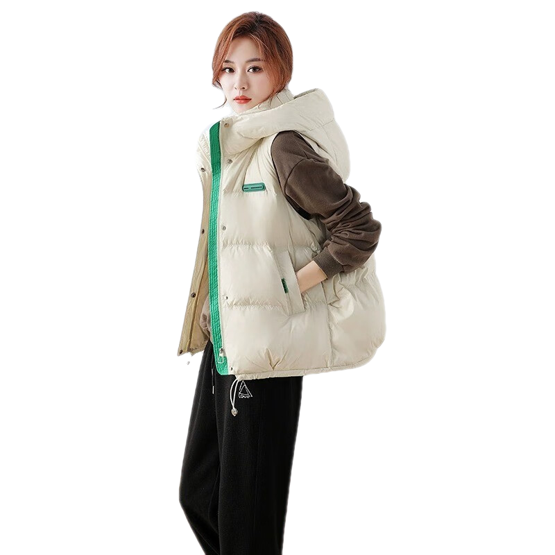 ���ڲ�����ѼѼ��YAYA����������Ů�⴩2024�ﶬ�¿�������Ůͬ����ñ���б������޷����� �װ�ɫ M