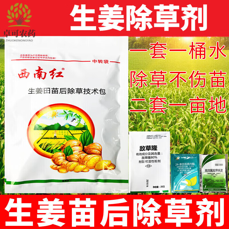 生姜专用除草剂苗后大姜仔大姜田姜地白姜杂草除草剂不伤姜苗农药