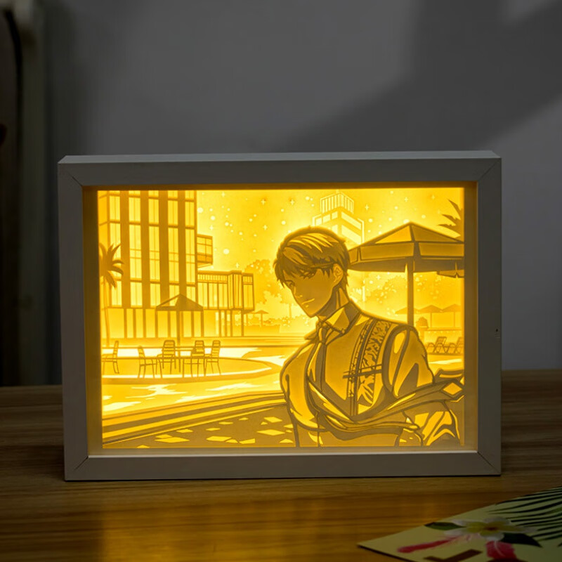 速泽恋与制作人周边 恋与制作人许墨白起李泽言凌肖周边光影纸雕灯送 