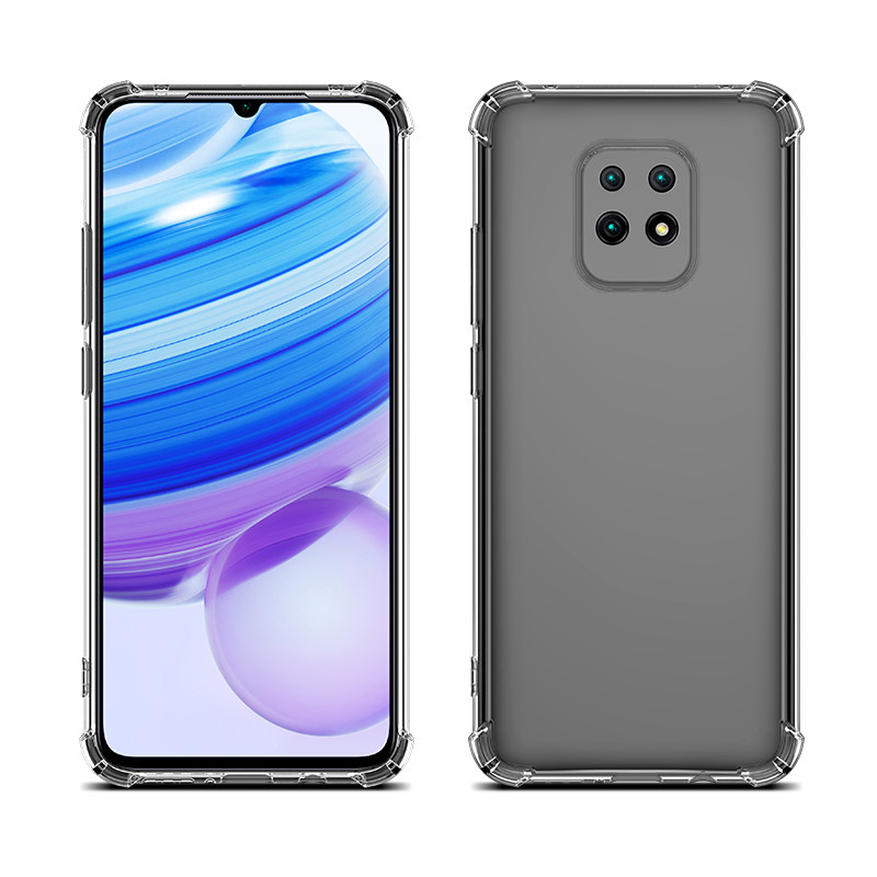 小米redmi10x手机壳5g透明m2004j7ac外套防摔硅胶全包边软红米x105g版