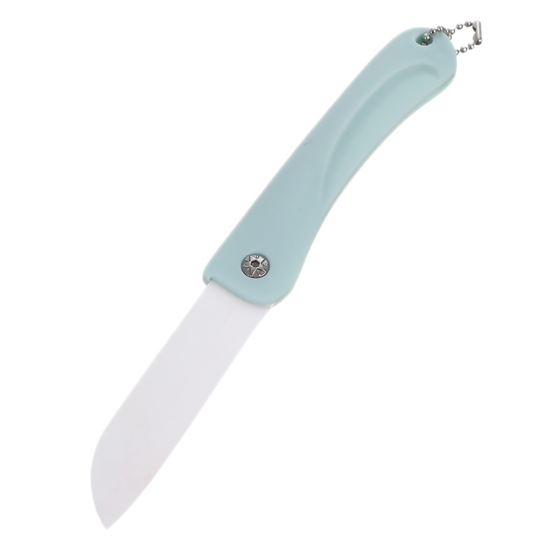 惠寻 京东自有品牌 陶瓷刀水果刀可折叠小厨刀宝宝辅食刀切水果蔬菜便携式家用 随机色