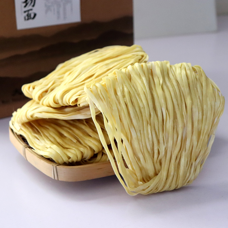 虎钢馋宁波特产章溪人家切面樟章村切面碱水面煮面炒面拌面手工面条