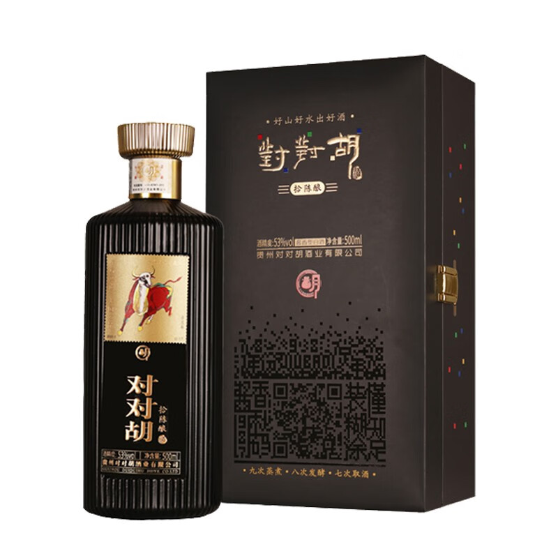 对对胡拾陈酿53度酱香型白酒 单瓶 53