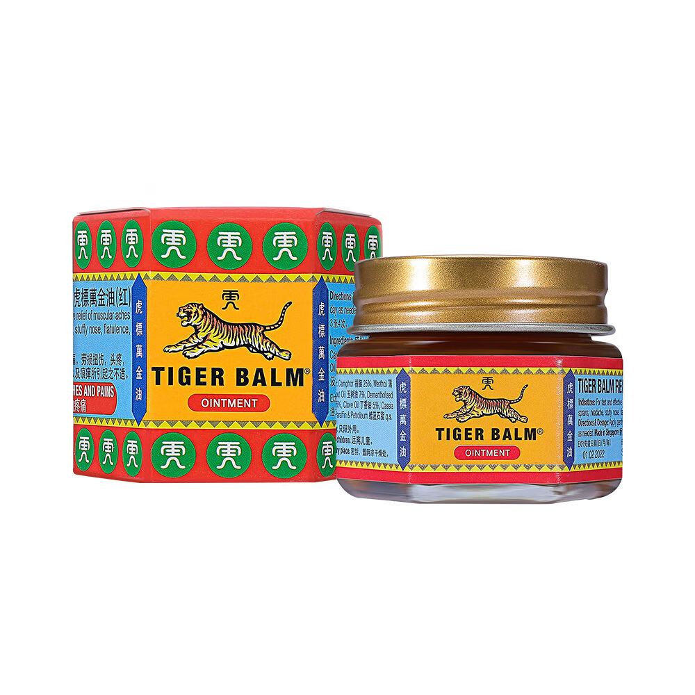 新加坡香港虎标万金油红缓解筋肉疼痛扭伤头痛鼻胃气胀蚊叮虫咬 红色