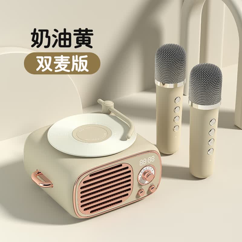 麦格萌儿童玩具女孩生日礼物7-14岁蓝牙音响高音质麦克风便携式一体机 奶油黄【蓝牙音响+双麦】属于什么档次？
