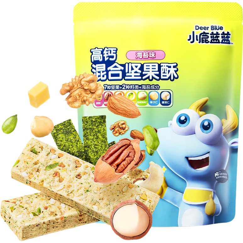 PLUS��Ա��Deer Blue С¹���� ���ÿ�ռ���� ������ʳ��ͯ��ʳ �߸�Ӫ�� ��̦ζ 90g*2��