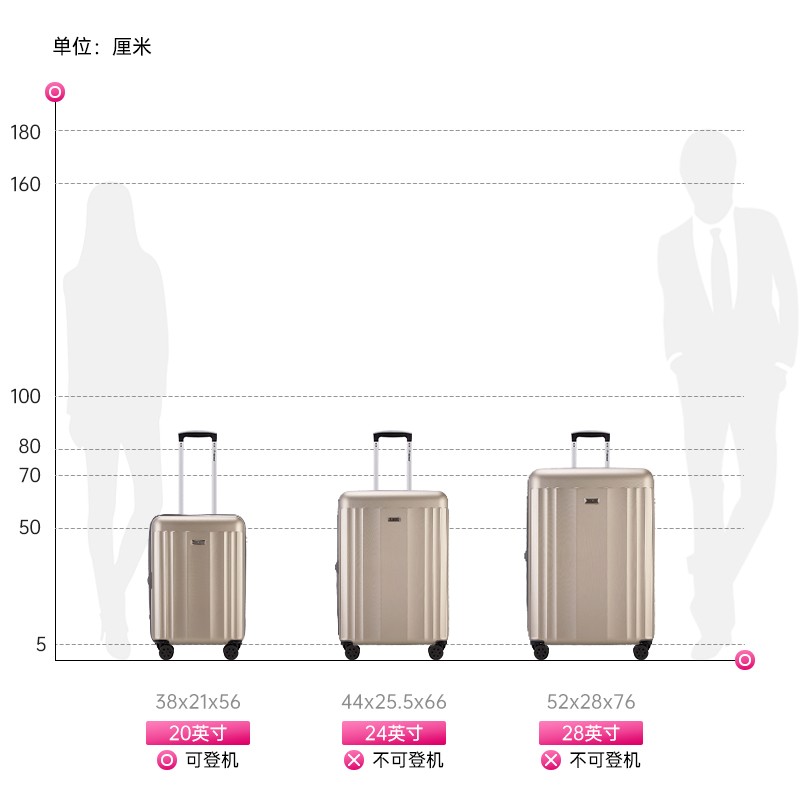 外交官diplomat行李箱磨砂面拉杆箱万向轮旅行箱结婚箱简约轻商务tsa密码锁密码箱tc 1517 米色 双轮 24英寸 虎窝购