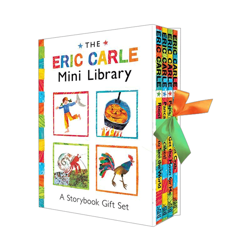现货 英文原版 eric carle mini library 艾瑞克·卡尔迷你图书馆套装