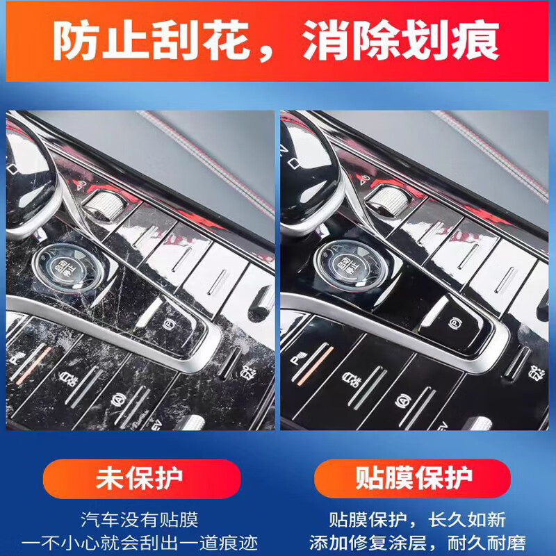 古熠24款奇瑞捷途旅行者中控排挡内饰保护贴膜导航屏幕钢化膜汽车23款 (导航仪表)高清钢化膜+全套TPU 23-24款捷途旅行者