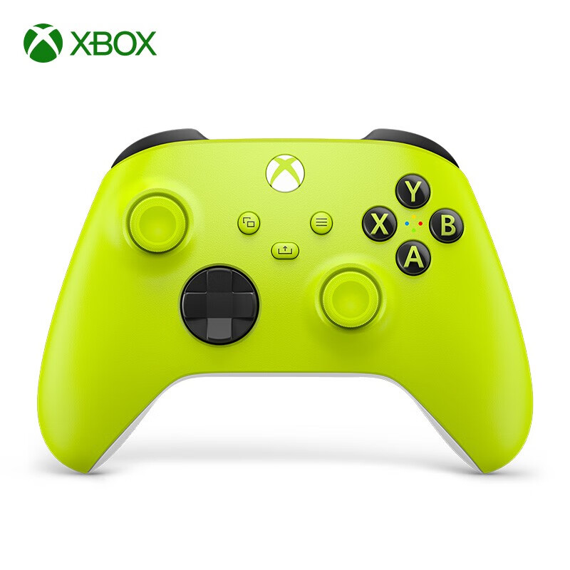 微软Xbox无线控制器 2020 基础款 电光黄 Xbox Series X/S游戏手柄 蓝牙无线连接 适配Xbox/PC/平板/手机