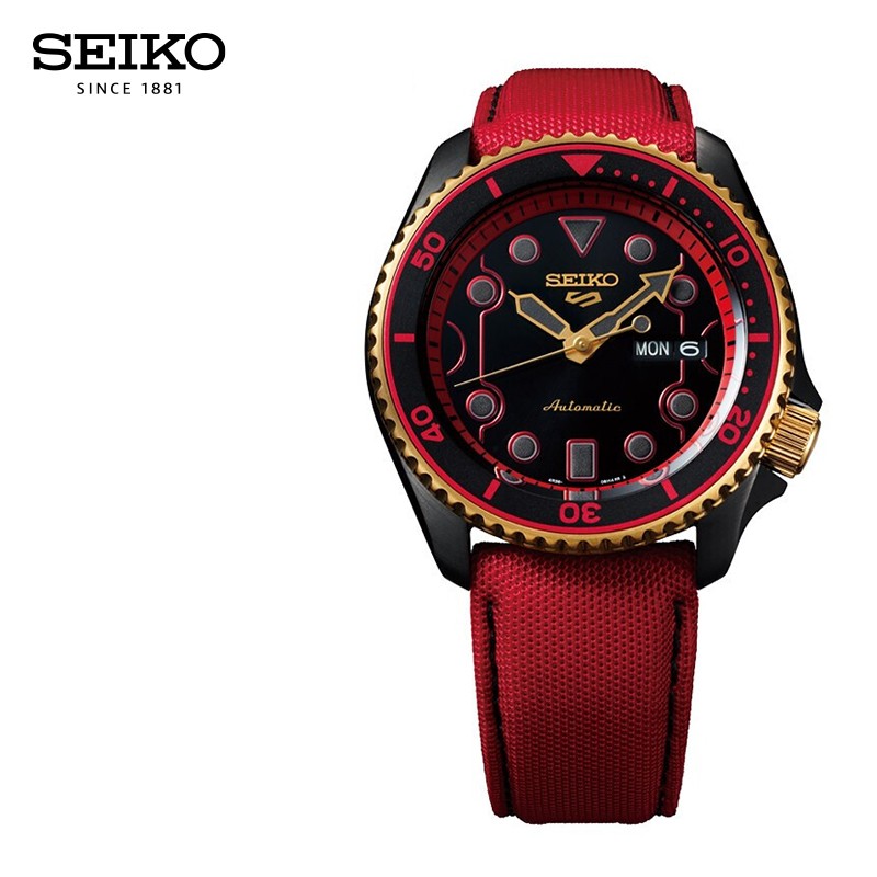 精工(seiko)日本手表 seiko 5号 街霸ip 运动防水时尚夜光 双历计时