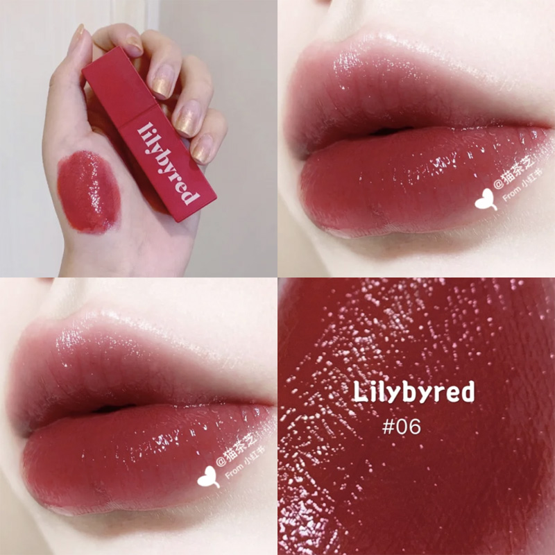 韩国Lilybyred唇釉限量版mini口红小样石榴06像吃了葡萄紫#02 「滋润 」 6#成熟的樱桃