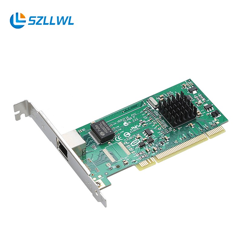 szllwl intel82545 PCI千兆网卡 英特尔单口8490mt台式机有线网卡 PCI服务器网卡