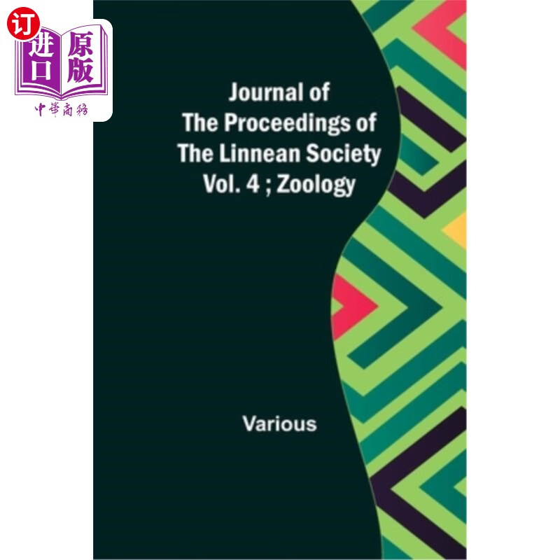 4; zoology 林奈学会学报-第4卷;动物学