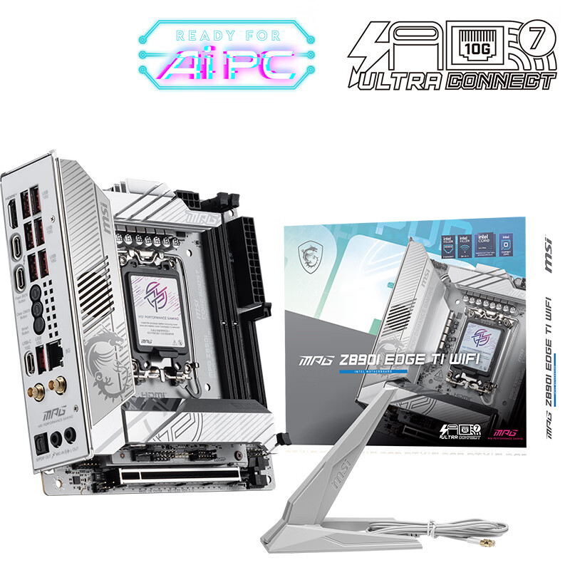 微星 MPG Z890I EDGE TI WIFI刀锋钛 ITX 图 4