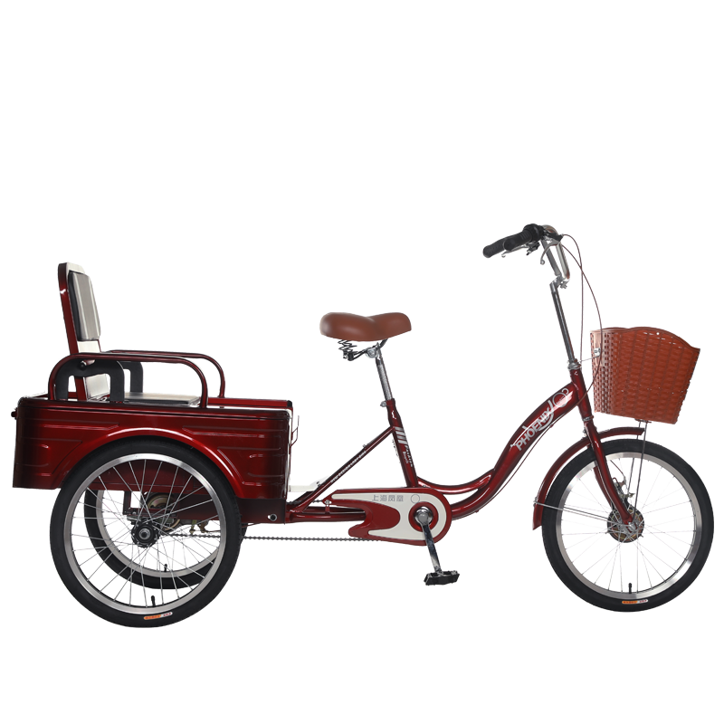 凤凰(phenix) 凤凰中老年脚蹬人力三轮车老人脚踏自行车成人载货两用