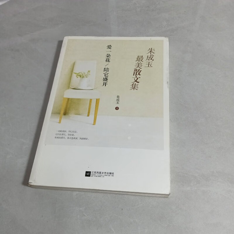 【绝版旧书】朱成玉最美散文集:爱一朵花陪它盛开
