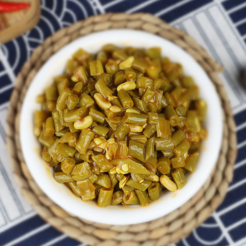 虎钢馋锦吉顺红油豆角酱菜新鲜豆角腌制咸菜酸辣脆爽下饭菜商用整箱