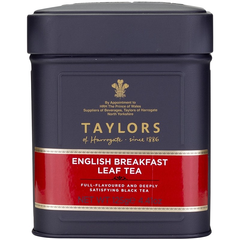 taylors of harrogate 英国进口泰勒早餐红茶 英式奶茶早餐茶 罐装125