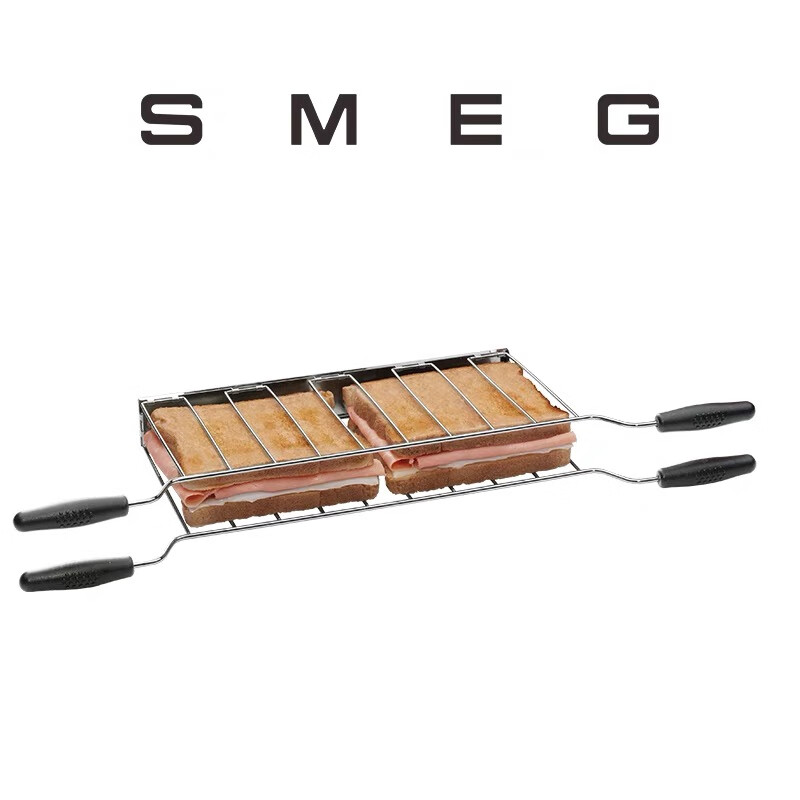 SMEGSMEG/斯麥格多士爐吐司機(jī)烤面包機(jī)加熱器夾子面包機(jī)蓋配件 四片式三明治架