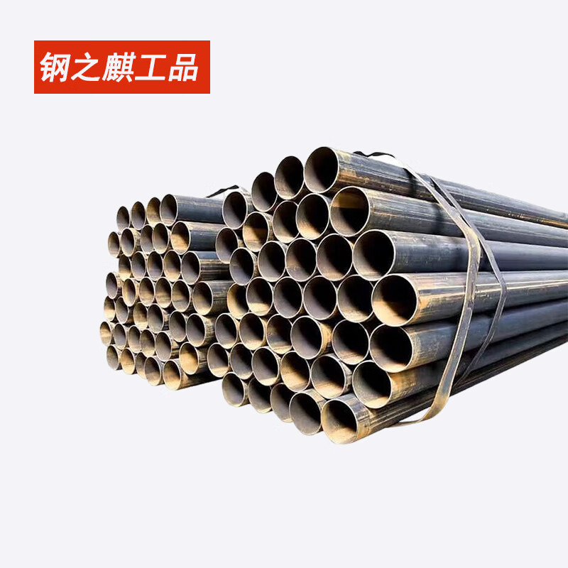 钢之麒工品 薄壁焊管焊接钢管圆管 一支价/6m dn125(5寸)*3.
