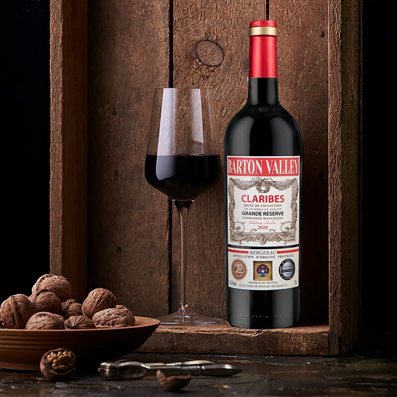 巴顿谷法国原瓶进口AOP红酒老藤干红葡萄酒750ml商务宴请经典自饮14.5度 750ml*6瓶