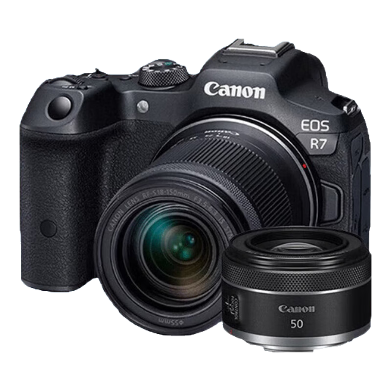 ܣCanon EOS R7 ΢ ٶ ߷ֱ APS-C r7רҵ R7 18-150׻+RF 50 1.8˫ͷ ײ128Gٿ~~˾װ 12698Ԫ