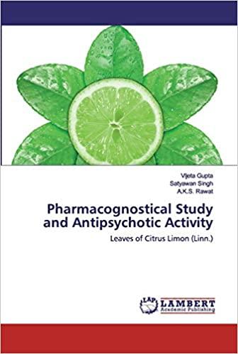 预订Pharmacognostical Study and Antipsychotic Activi