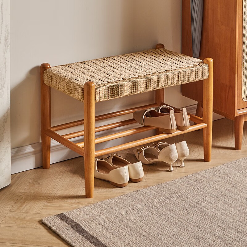 实木换鞋凳家用门口入户鞋柜穿鞋凳矮凳长凳子玄关鞋架脚踏凳坐凳