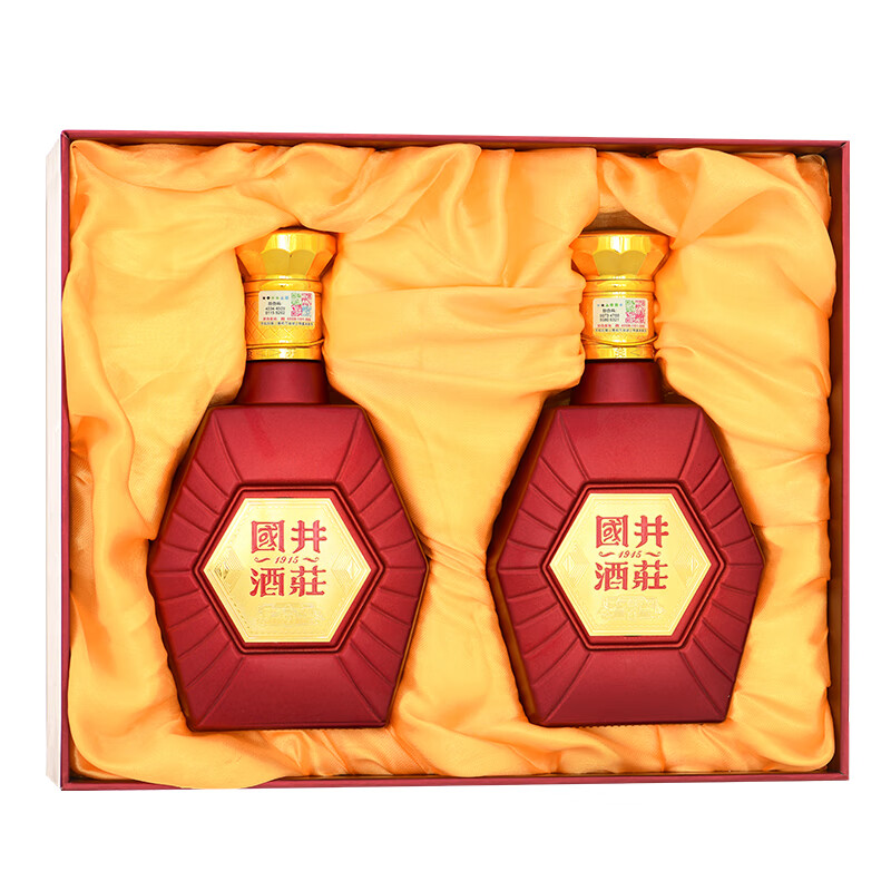 国井白酒 山东名酒 鸿运高照 礼盒装白酒 浓香型  52度 480mL 2瓶 手提礼盒装