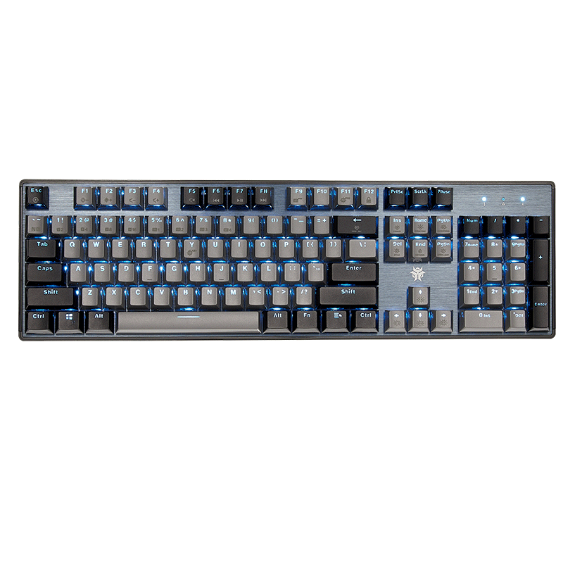 黑峡谷（Hyeku） GK715机械键盘有线游戏电竞104键客制化热插拔轴体凯华BOX轴 灰黑 蓝光 红轴