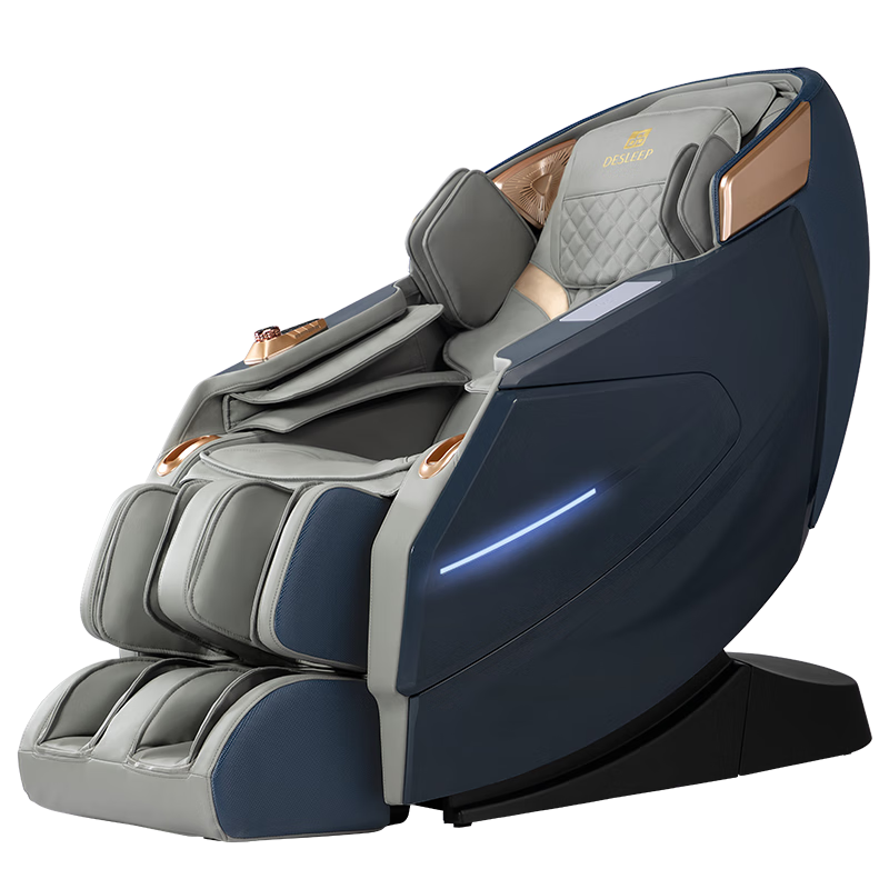 迪斯（双子机芯）按摩椅家用全身3D太空舱按摩椅加热电动按摩沙发椅A17L  父母 豪华版A17L-双子机芯+雾灰蓝