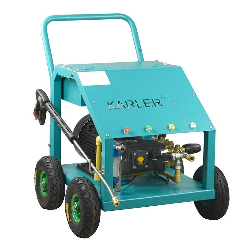 380v电动高压清洗机市政环卫车间物业小区除油污地面冲洗