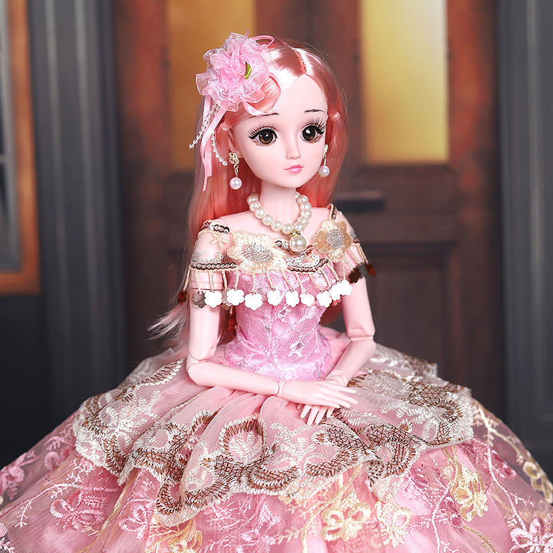 厘米超大叶罗丽芭比娃娃套装大礼盒女孩公主仿真洋娃娃玩具单个 60