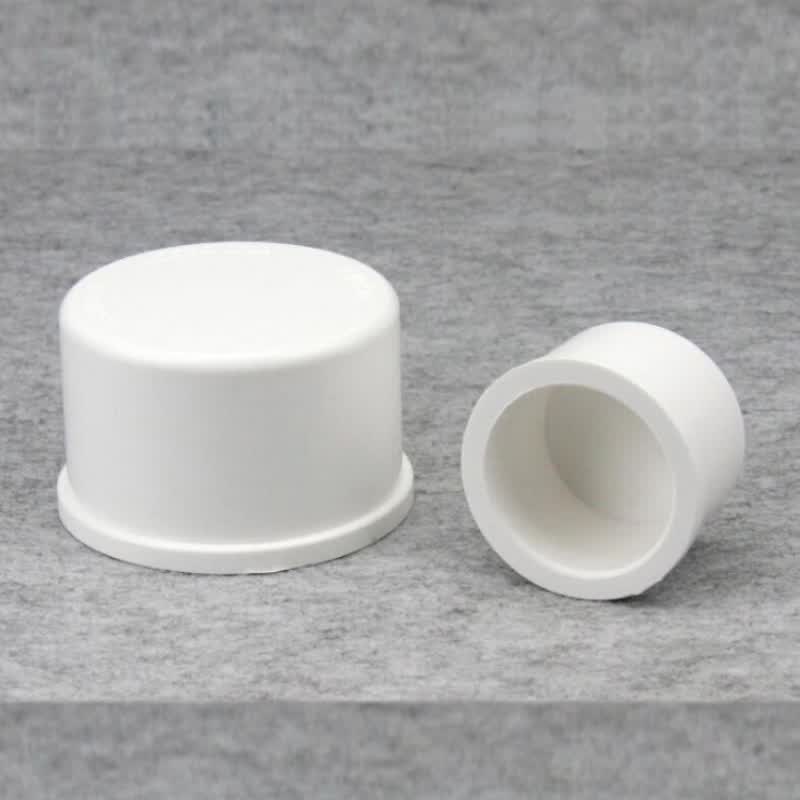 净易 pvc水管堵头 白色塑料管帽 upvc堵头 封帽 25mm