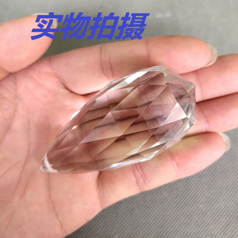 矢向76mm89mm透明色玉米球橄榄球水晶灯客厅吊灯挂件吊坠灯饰灯具配件
