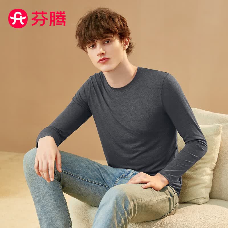 芬腾保暖内衣男修身百搭圆领基础打底衫单上衣Q9984732126使用感如何?