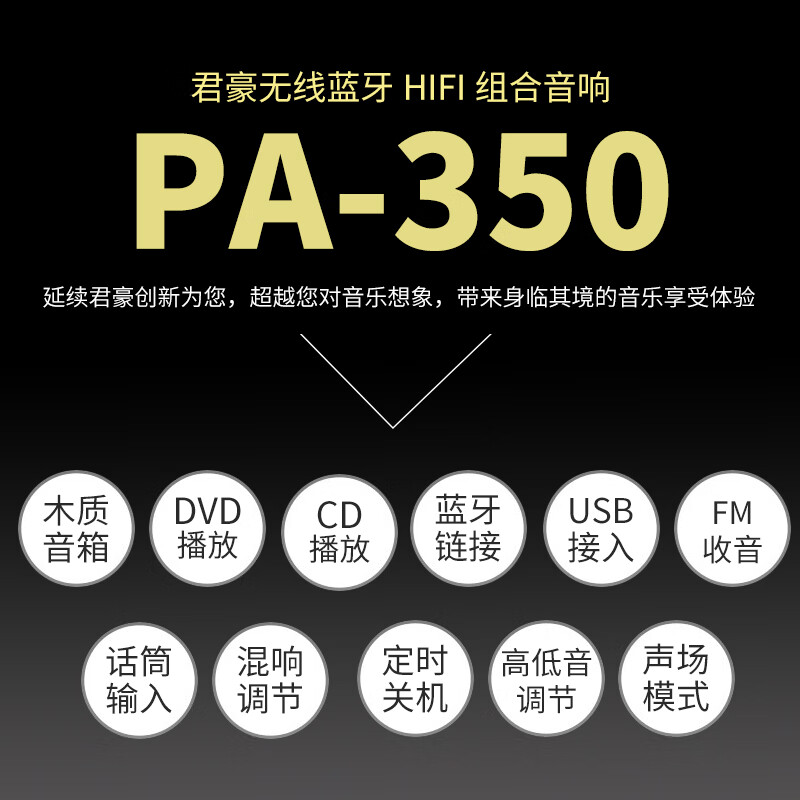KINGHOPEPA-350桌面台式一体DVD可以连接功放吗？