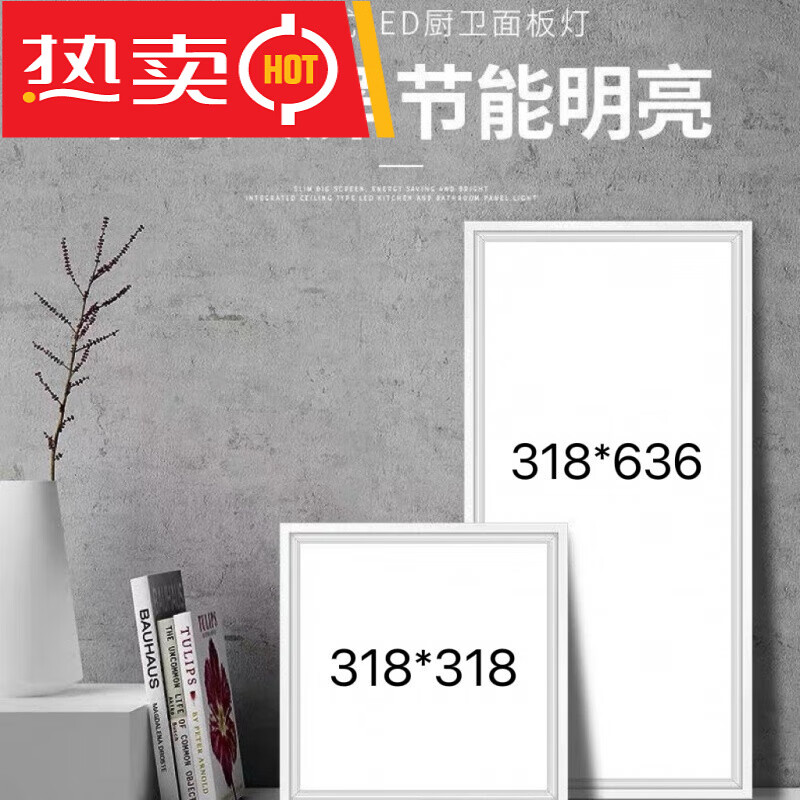 中掌柜法狮龙吊顶灯 法狮龙铝扣板318*318*636集成吊顶灯31.8*31.